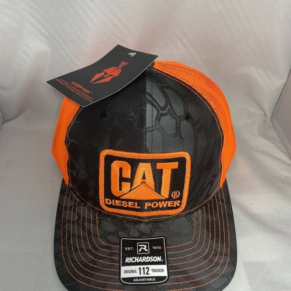Caterpillar CAT Richardson 112 Snap Back Trucker Hat - Picture 2 of 7
